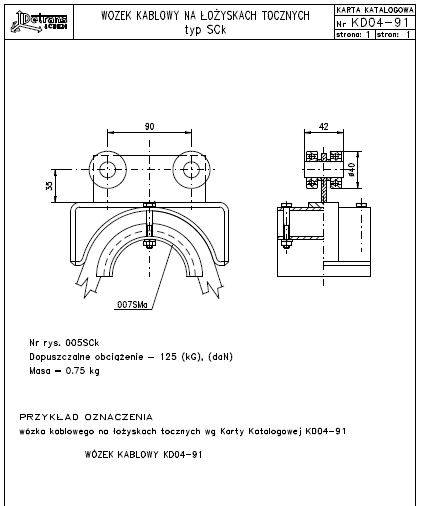 wózek kablowy KD04-91