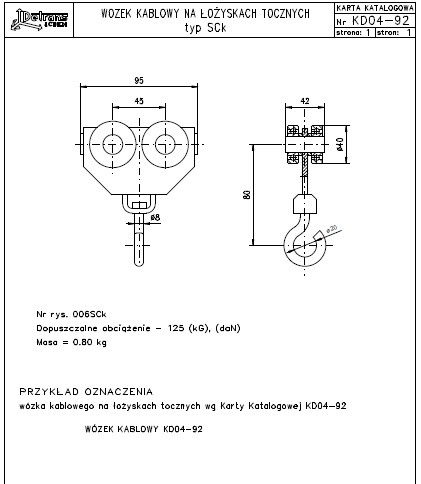 wózek kablowy KD04-92