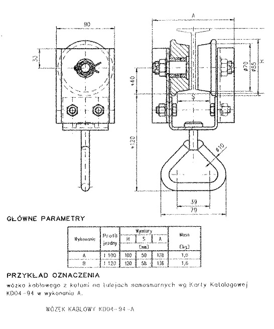 wózek kablowy KD04-94